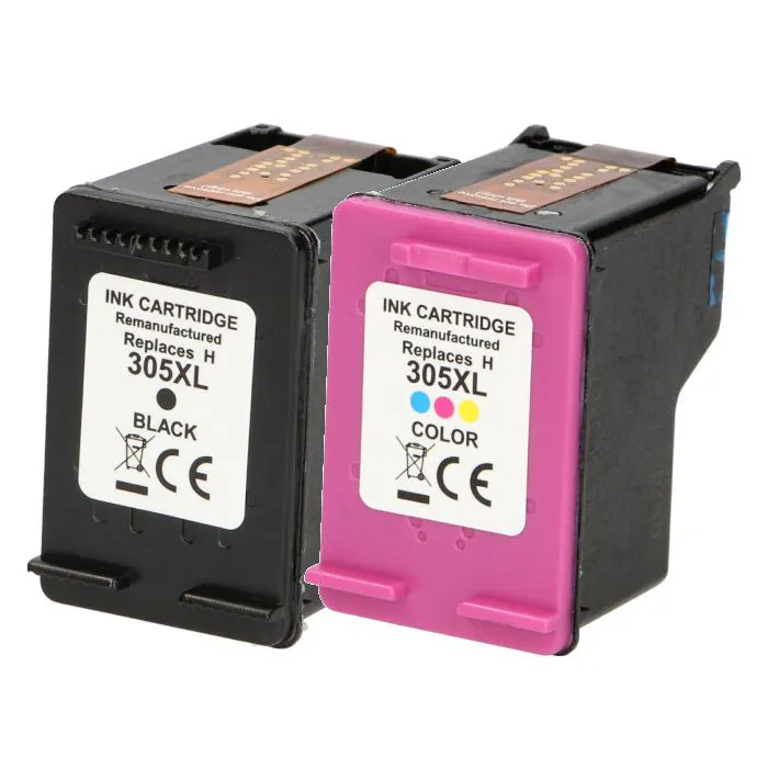 305XL 305 XL Druckerpatronen Kompatibel für HP 305 Druckerpatronen für HP DeskJet 2700 2710 2720 DeskJet Plus 4110 4120 Envy 6010 6020 6032 Envy Pro 6400 6420 (Schwarz, Farbe
