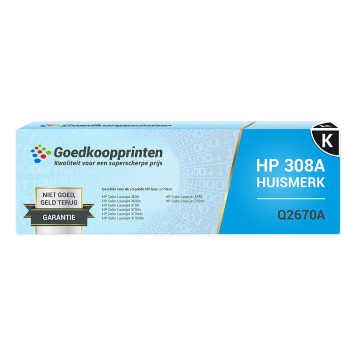Huismerk voor HP 308A toner Zwart (Q2670A) 7.000 afdrukken main product photo