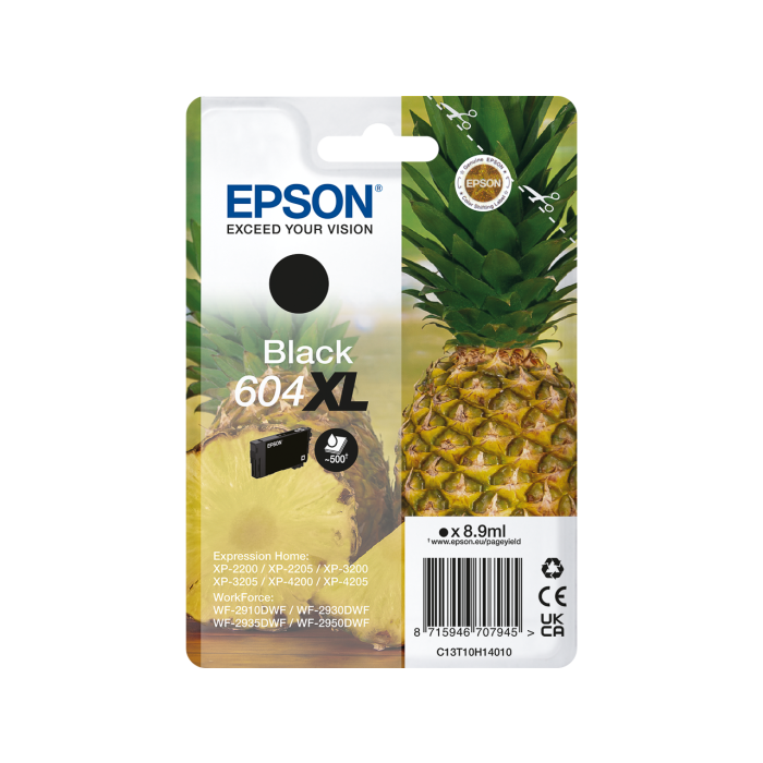 Epson 604XL inkt cartridge Zwart (8,9ml) - Origineel main product photo