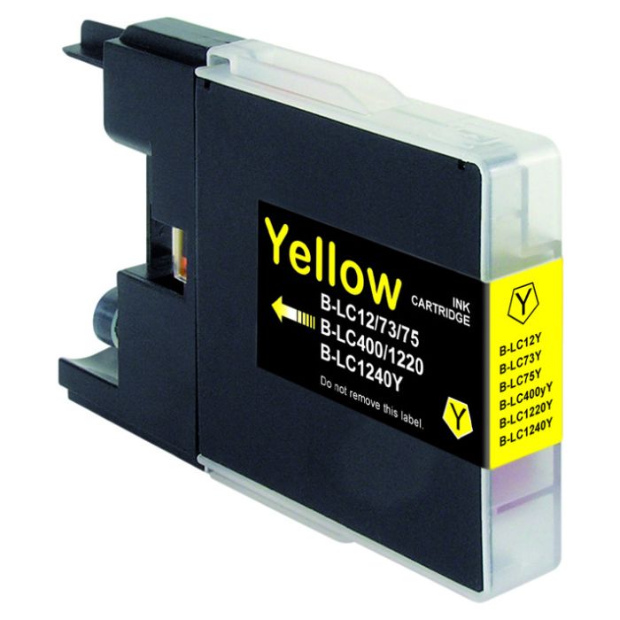 Brother LC-1240Y inkt cartridge Geel (18,5ML) - Huismerk cartridges main product photo