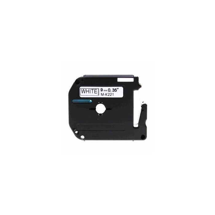 Huismerk Brother M-K221 Label tape P-touch Zwart op Wit (9mm x 8m) main product photo
