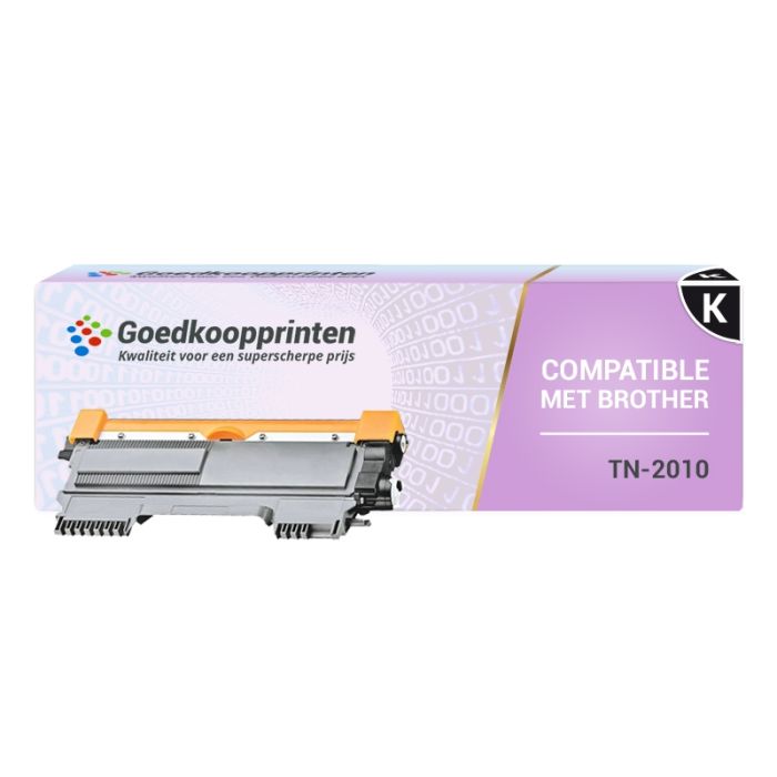 Brother TN-2010 toner cartridge Zwart - Huismerk (2.600 afdrukken) main product photo