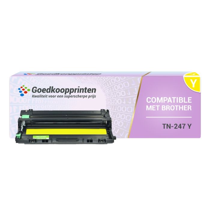 Brother TN-243 / TN-247 toner cartridge Geel - Huismerk main product photo