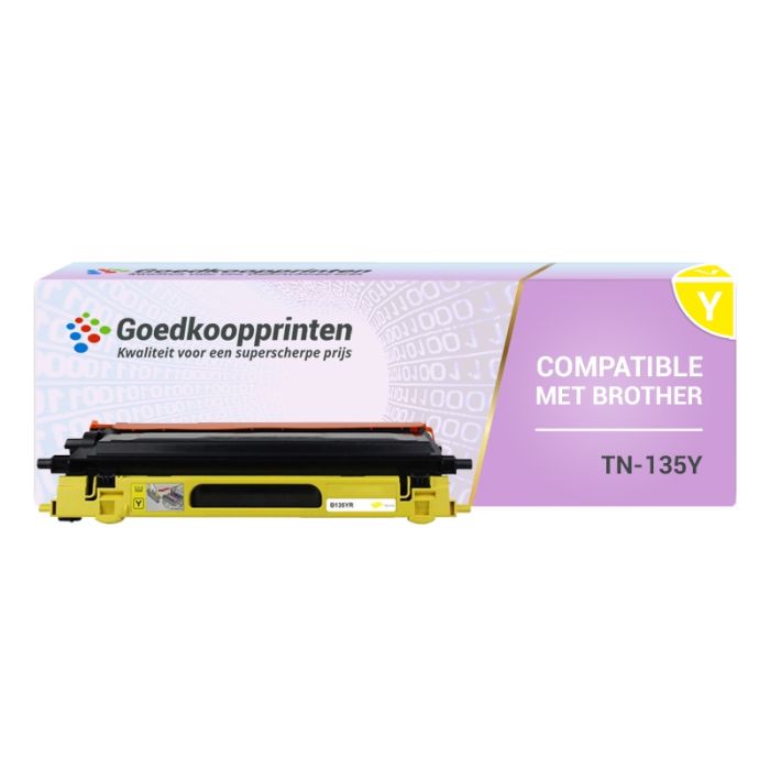 Brother TN-135Y toner Geel (4.000 afdrukken) - Huismerk main product photo