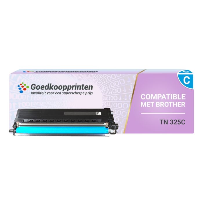 Brother TN325C toner cartridge Cyaan (TN320 en TN328) - Huismerk (4.000 Afdrukken) main product photo