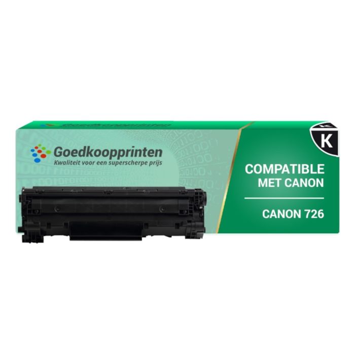 Canon 726 toner cartridge Zwart (2.500 afdrukken) - Huismerk main product photo