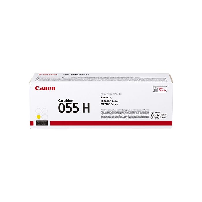 Canon 055H toner cartridge Geel (5.900 afdrukken) - Origineel main product photo