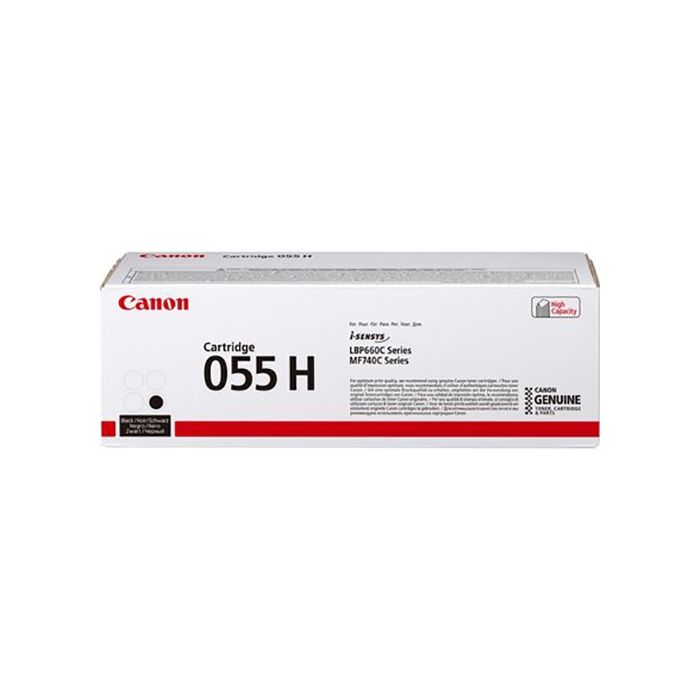 Canon 055H toner cartridge Zwart (7.600 afdrukken) - Origineel main product photo