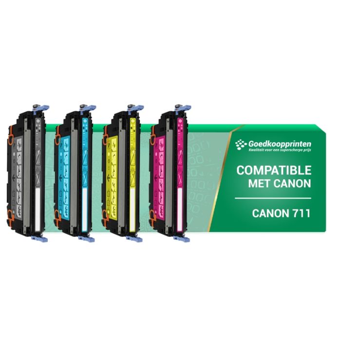 Canon 711 toner cartridge Multipack Zwart en Kleur - Huismerk Actie Set main product photo