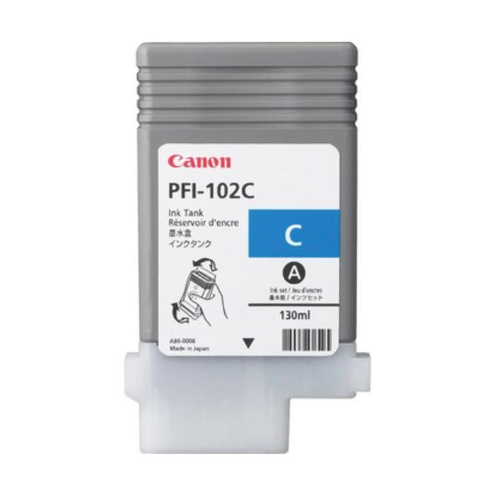 Canon PFI-102C inkt cartridge Cyaan (130ML) - Huismerk main product photo