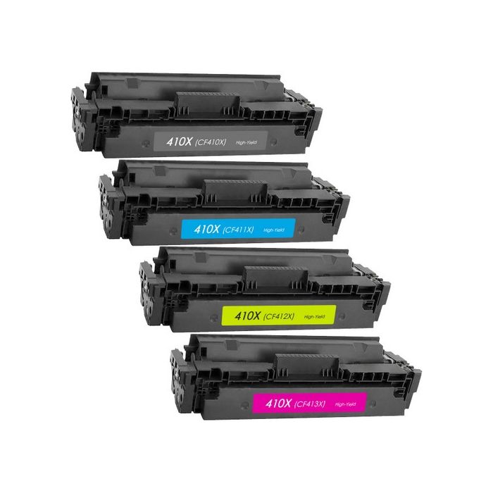 Compatible XL-versie HP CF410A / CF410X + 3 Kleuren toner Multipack main product photo