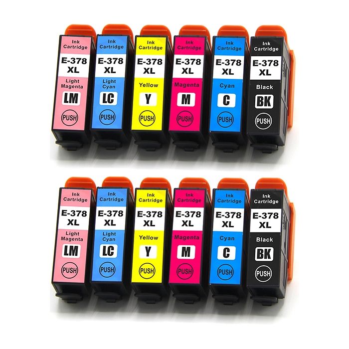 Epson T3788 inkt cartridges Multipack (378XL) 12 stuks - Huismerk set main product photo