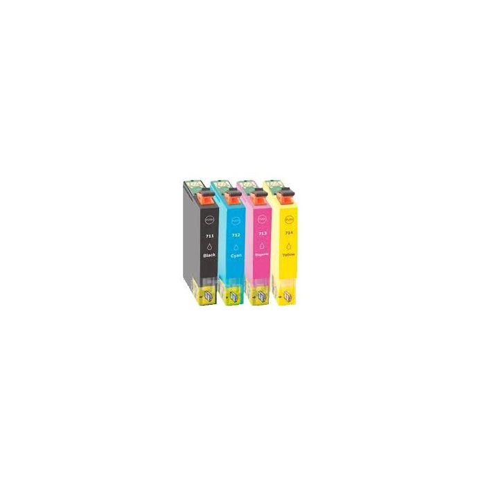 Epson T0715 inkt cartridge Multipack - Huismerk set (4 st.) main product photo
