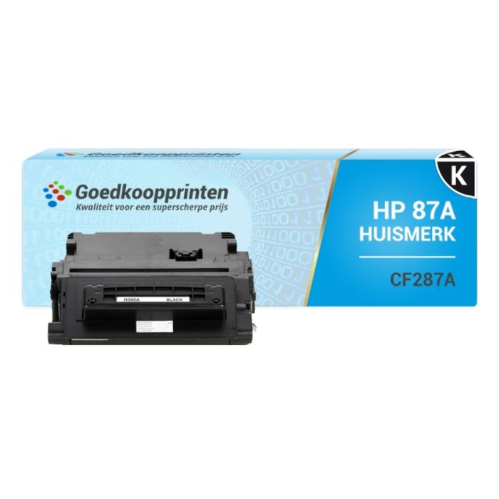 Huismerk HP 87A toner / HP CF287A toner Zwart (9.000 afdrukken) main product photo