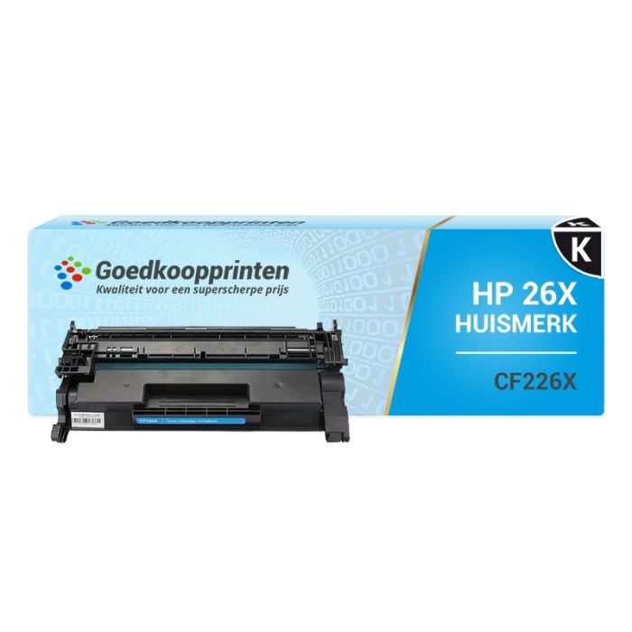 Huismerk voor HP 26X toner / HP CF226X toner Zwart - 9.000 afdrukken main product photo