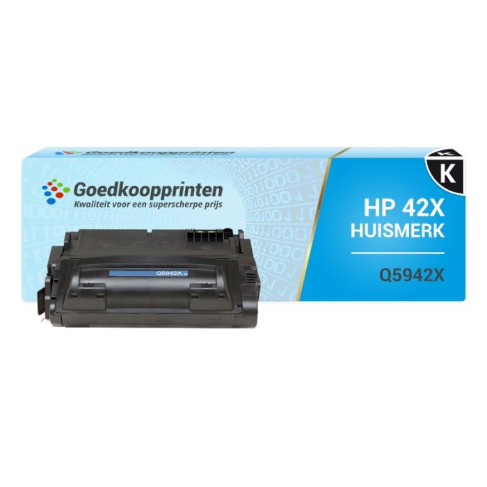 Huismerk voor HP 42X toner / HP Q5942X toner (Q1339A) cartridge Zwart (20.000 afdrukken) main product photo