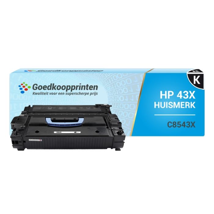 Huismerk voor HP 43X toner Zwart (C8543X) 30.000 afdrukken main product photo