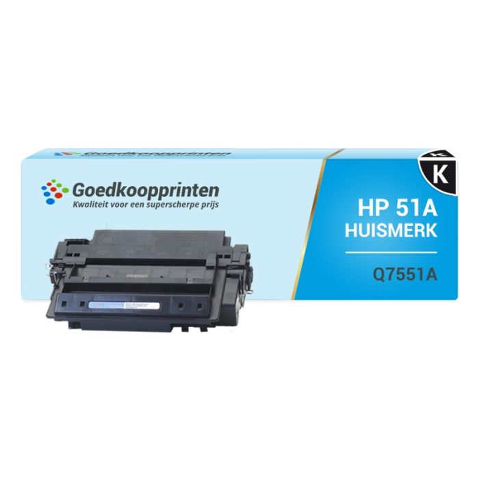 Huismerk voor HP 51A toner / HP Q7551A toner (7.250 afdrukken) Zwart main product photo