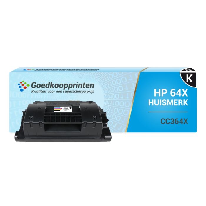 Huismerk voor HP 64X toner / HP CC364X toner cartridge Zwart (26.500 afdrukken) main product photo