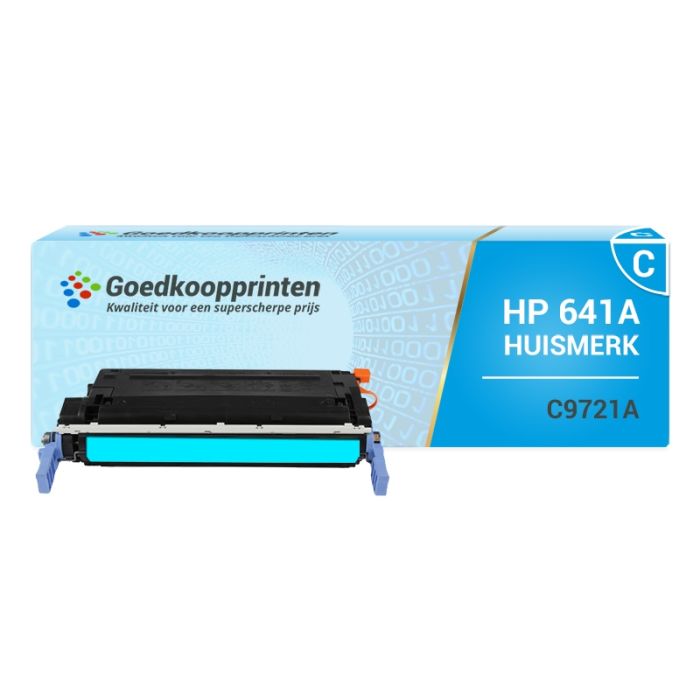 Huismerk voor HP 641 A / HP C9721A toner cartridge Cyaan - 8.000 afdrukken main product photo