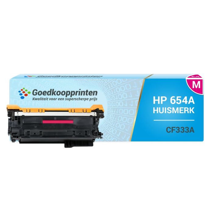 Huismerk voor HP CF333A toner cartridge (654 A) Magenta - 16.000 afdrukken main product photo