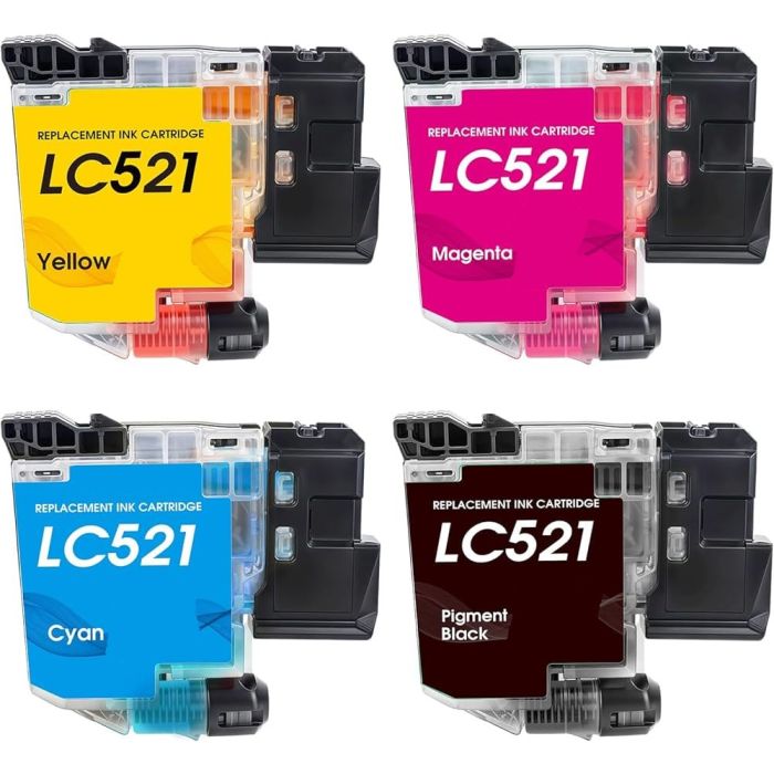 Brother LC-521 Multipack (4 stuks) - Huismerk set main product photo