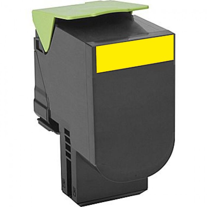Lexmark 702HY toner 70C2HY0 cartridge Geel (3.000 afdrukken) - Huismerk main product photo