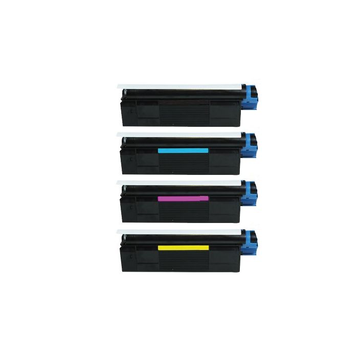 OKI C5200 / 42127408, 07, 06, 05 toner cartridges Multipack - Huismerk main product photo