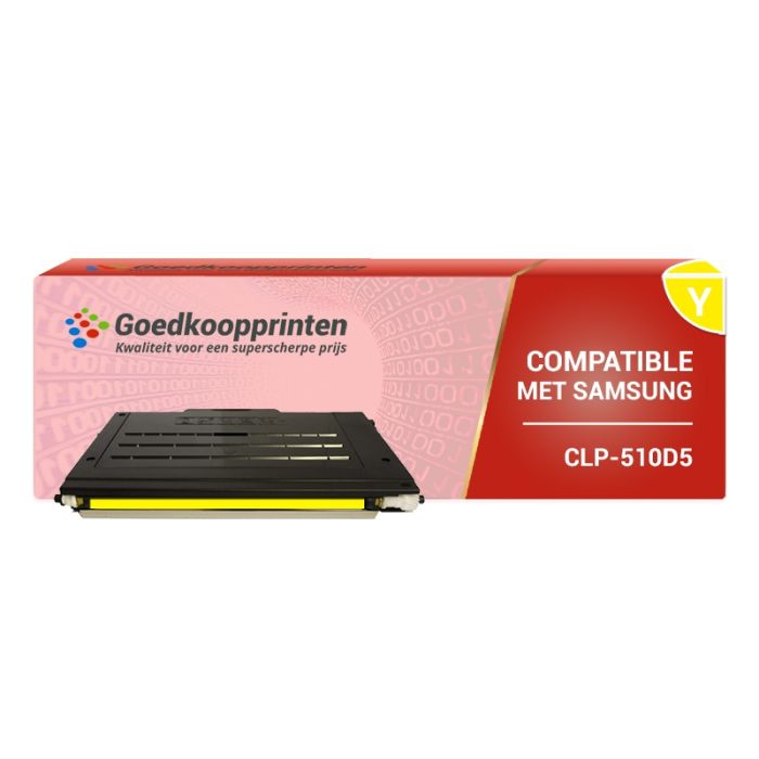 Samsung CLP-510D5Y toner / CLP-510D2Y toner Geel (5.000 afdrukken) - Huismerk main product photo