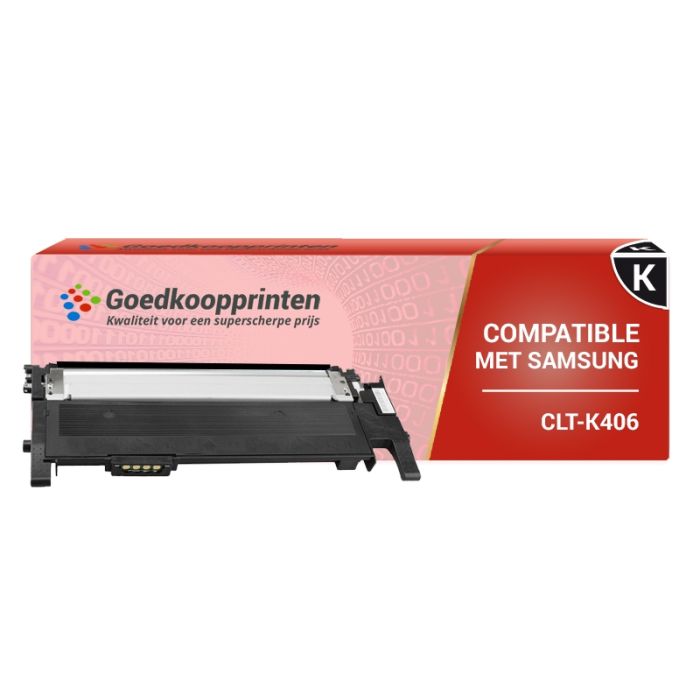 Samsung CLT-K406S toner cartridge Zwart (1.500 afdrukken) -Huismerk main product photo