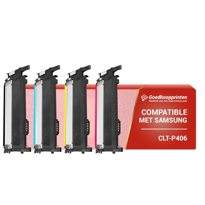 Samsung CLT-P406C toner Multipack (CLP-360) Actie Set (4-pack) - Huismerk main product photo