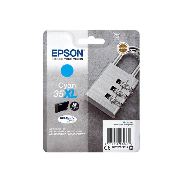 Epson T3592 XL inkt cartridge Cyaan 20,3ML (35XL) - Origineel main product photo