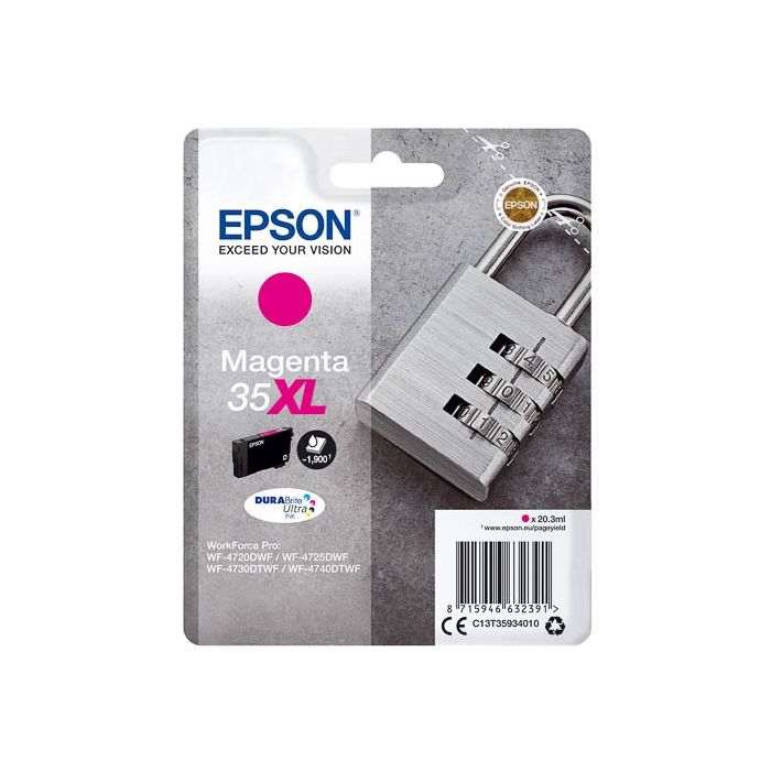 Epson T3593 XL inkt cartridge Magenta 20,3ML (35XL) - Origineel main product photo