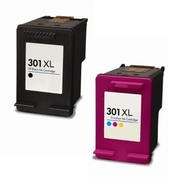 Huismerk voor HP 301XL inkt zwart (20ml) en kleur (19,5ml) Multipack