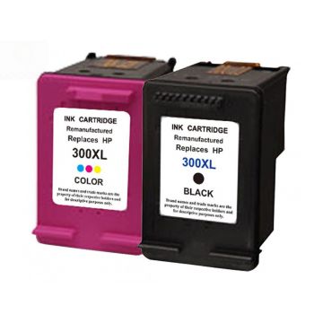 Huismerk voor HP CC641EE inkt cartridge / HP CC644EE inkt cartridge (300XL) Multipack Zwart en Kleur