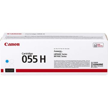 Canon 055H toner cartridge Cyaan (5.900 afdrukken) - Origineel