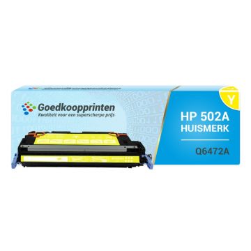 Huismerk voor HP 502A / Q6472A toner cartridge Geel (4.000 afdrukken)