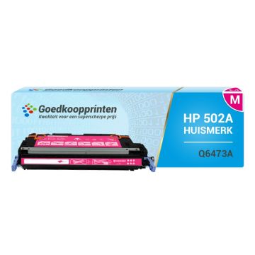 Huismerk voor HP 502A toner / Q6473A toner cartridge Magenta (4.000 afdrukken)