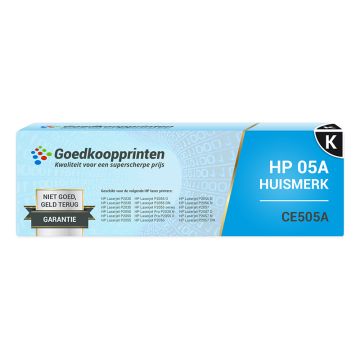 Huismerk voor HP CE505A toner / HP 05A toner cartridge Zwart (2.750 afdrukken)