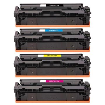 Huismerk voor HP 207X toner Multipack (MET CHIP) hoge capaciteit