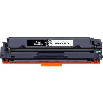 Huismerk voor HP 415X toner (W2030X) Zwart (MET CHIP) hoge capaciteit