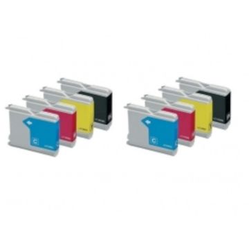 Brother LC-1000 Multipack inkt cartridges (set 8x) - Huismerk