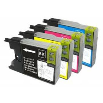 Huismerk Brother LC-1240 inkt cartridges 4-Kleuren Multipack (52 ml)