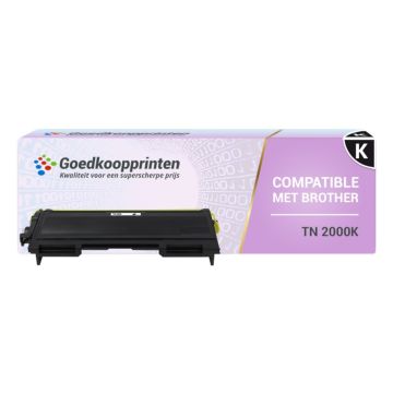 Huismerk Brother TN-2000 toner Zwart - 2.600 afdrukken