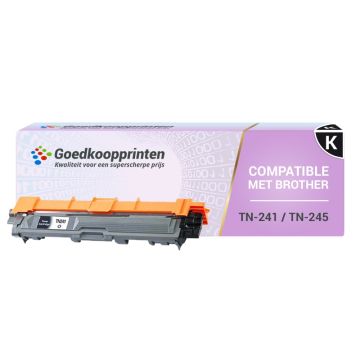 Brother TN241BK toner (TN245BK) Zwart (2.500 afdrukken) - Huismerk