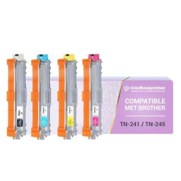 Brother TN-241 toner / TN-245 toner Multipack - Huismerk set