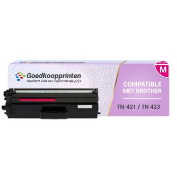 Brother TN-421M toner / Brother TN-423M toner cartridge Magenta (4.000 afdrukken) - Huismerk