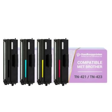 Brother TN-421 toner cartridge / Brother TN-423 toner cartridge Multipack - Huismerk set