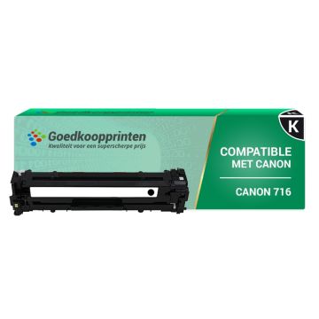 Canon 718BK toner cartridge Zwart (3.500 afdrukken) - Huismerk