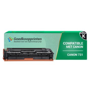 Canon 731H BK toner cartridge Zwart (2.750 afdrukken) - Huismerk